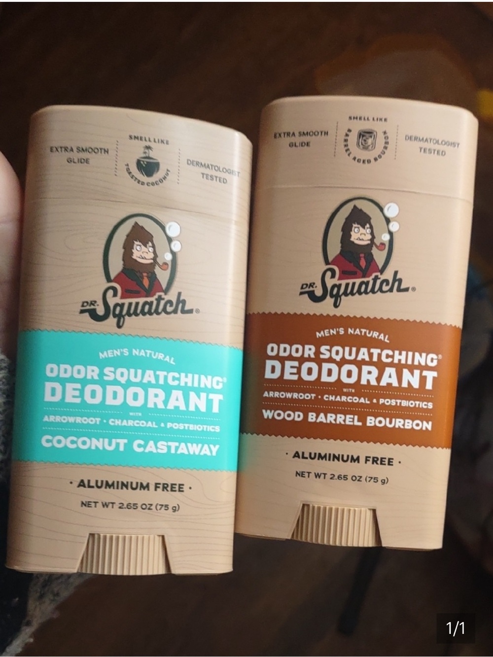 Men’s Natural Odor Squatching Deodorant – Coconut Castaway (Aqua)